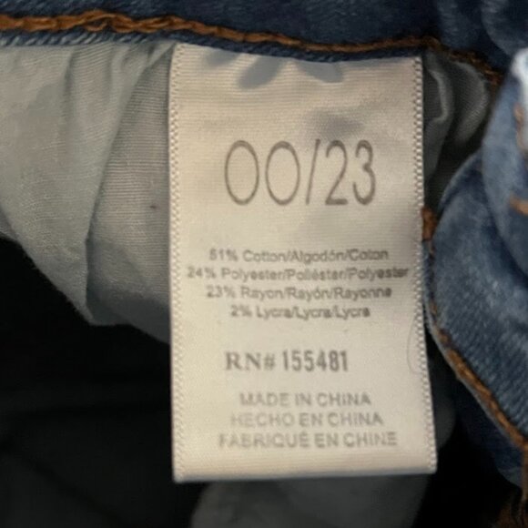 Simple Society Medium Wash High Rise Classic 5 Pocket Flare Jeans Size 00/23 - Picture 10 of 10